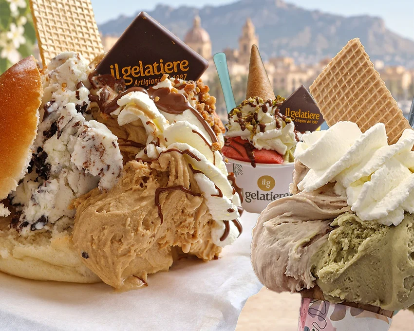 Brioche, coni e coppette di gelato artigianale Il Gelatiere